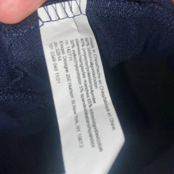 ELOQUII Plus Size Navy Blue Crewneck Oversized Sleeves Sweater 22/24 - Picture 6 of 10